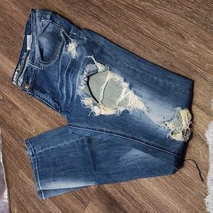 Cut up jeans